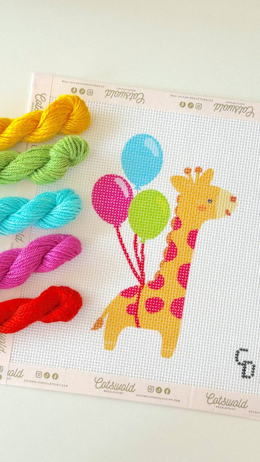 Giraffe with Balloons