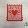 Valentines Day Stamp Needlepoint Canvas