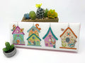 Tiny Modernist - Spring Birdhouses - Cross Stitch Pattern