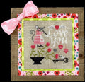 Tiny Modernist - Mouse's Love Letter - Modern Cross Stitch Pattern