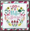 Tiny Modernist - Summer Wreath - Modern Cross Stitch Pattern