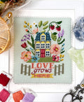 Tiny Modernist - Love Grows Here - Cross Stitch Pattern